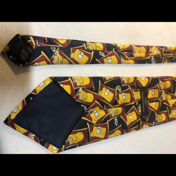 Bart & Homer SIMPSON the SIMPSONS D'oh & Yo Tie by Marks & Spencer Rare UK 1990 - Picture 6 of 8